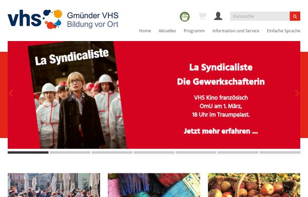 Vorschau von www.gmuender-vhs.de, Gmünder Volkshochschule