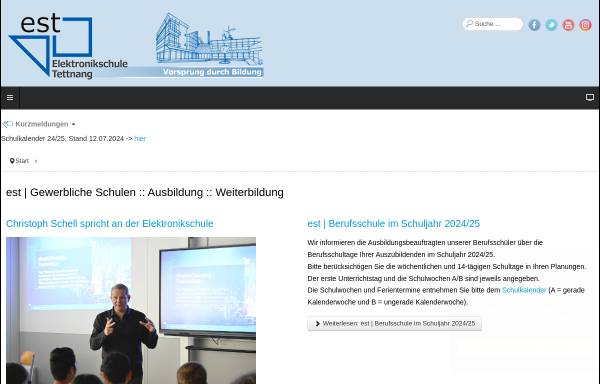 Vorschau von www.elektronikschule.de, Elektronikschule Tettnang