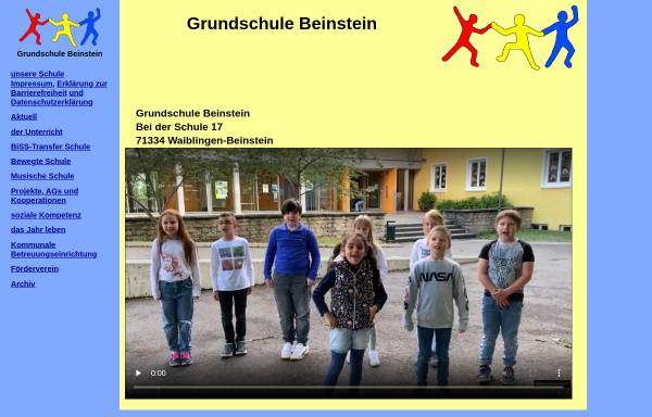 Vorschau von gs-beinstein.de, Grundschule in Waiblingen Beinstein