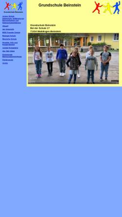 Vorschau der mobilen Webseite gs-beinstein.de, Grundschule in Waiblingen Beinstein
