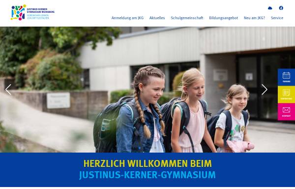 Vorschau von www.jkg-weinsberg.de, Justinus-Kerner-Gymnasium Weinsberg