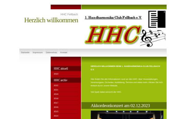 Vorschau von www.hhc-fellbach.de, 1. Handharmonika-Club Fellbach e.V.