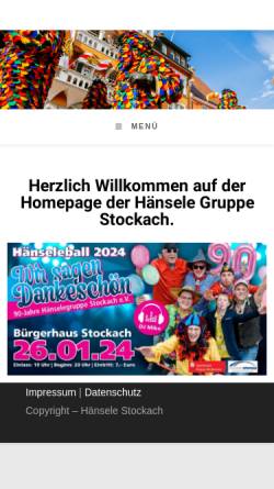 Vorschau der mobilen Webseite haensele-stockach.de, Hänsele Gruppe Stockach e.V.
