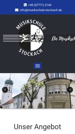 Vorschau der mobilen Webseite www.musikschule-stockach.de, Musikschule Stockach