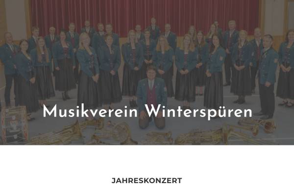 Vorschau von www.mv-winterspueren.de, Musikverein Winterspüren e.V.