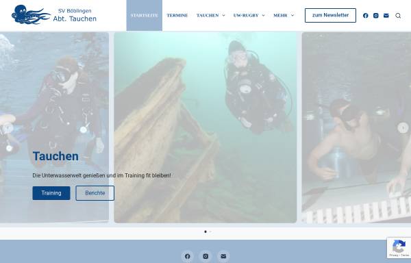Vorschau von svb-tauchen.info, SV Böblingen - Abteilung Tauchen
