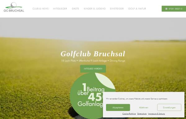Vorschau von www.golfclub-bruchsal.de, Golfclub-Bruchsal