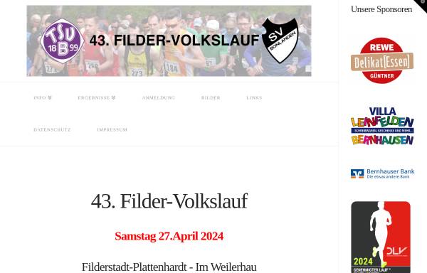 Vorschau von www.filder-volkslauf.de, Filder-Volkslauf