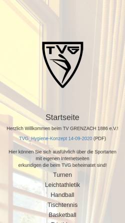 Vorschau der mobilen Webseite tv-grenzach.de, TV Grenzach 1886 e.V.