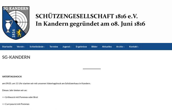Vorschau von www.sg-kandern.de, Löbliche Schützengesellschaft 1816 e.V. Kandern