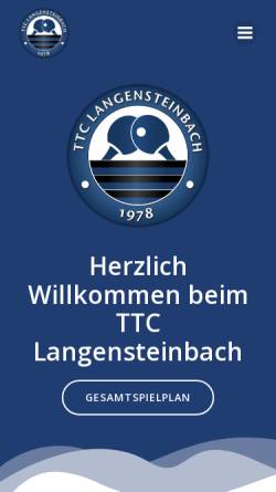 Vorschau der mobilen Webseite www.ttc-langensteinbach.de, TTC Langensteinbach