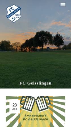 Vorschau der mobilen Webseite fc-geisslingen.de, FC Geisslingen