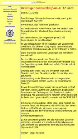 Vorschau der mobilen Webseite www.silvesterlauf-britzingen.de, Silvesterlauf Britzingen