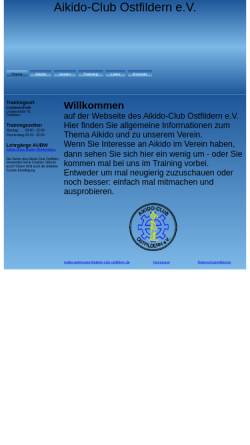 Vorschau der mobilen Webseite www.aikido-club-ostfildern.de, Aikido Club Ostfildern e.V.