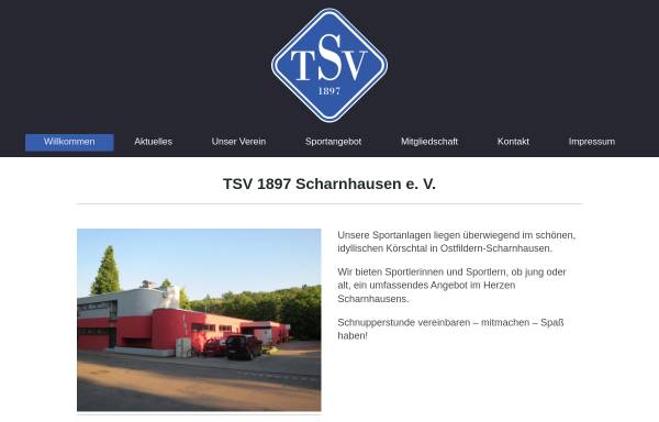 Vorschau von www.tsvscharnhausen.de, Turn- und Sportverein Scharnhausen 1897 e.V.