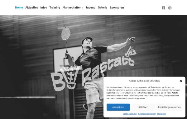 Vorschau von www.bv-rastatt.de, Badminton Verein Rastatt