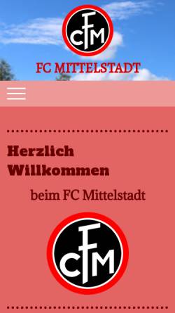 Vorschau der mobilen Webseite www.fc-mittelstadt.de, FC Mittelstadt