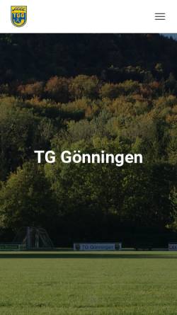 Vorschau der mobilen Webseite tggoenningen.de, TG Gönningen 1919 e.V.