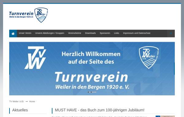 Vorschau von tv-weiler.de, Turnverein Weiler i.d.B.