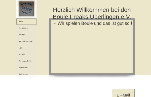 Vorschau von www.boule-freaks-ueberlingen.de, Boule Freaks Überlingen e.V.