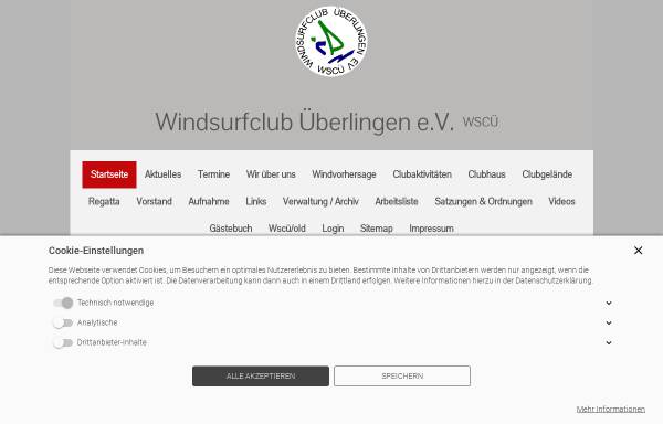 Vorschau von wscue.de, Windsurfclub Überlingen e.V. (WSCÜ)