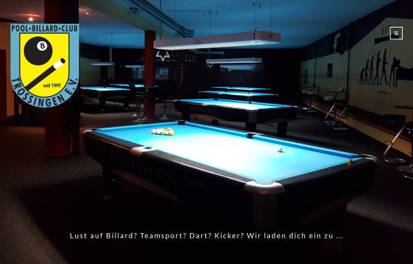 Vorschau von www.pbc-trossingen.de, Pool Billard Club Trossingen e.V.