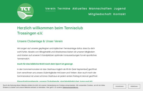 Vorschau von tc-trossingen.de, Tennisclub Trossingen e.V.