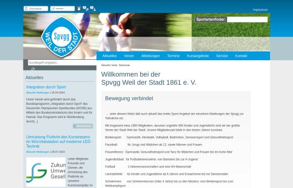 Vorschau von www.spvgg-weil-der-stadt.de, Sportvereinigung 1861 e.V.