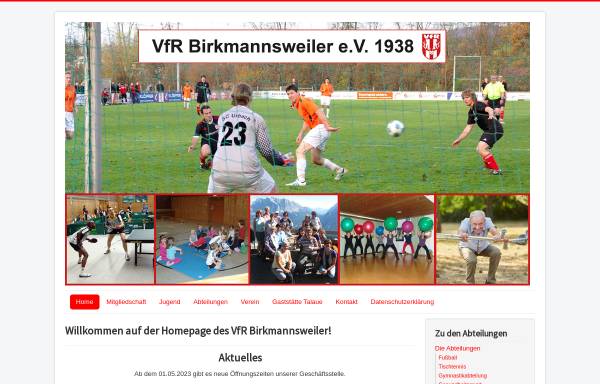 Vorschau von www.vfr-birkmannsweiler.de, VfR Birkmannsweiler