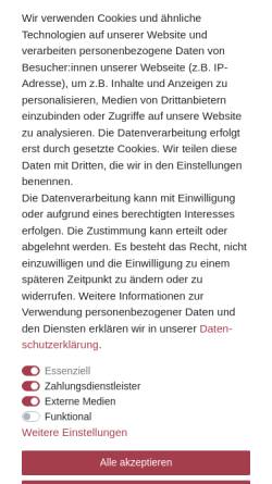 Vorschau der mobilen Webseite www.weinblum.de, Weinhaus Blum