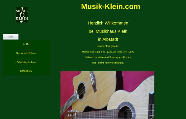 Vorschau von www.musik-klein.com, Musikhaus Klein