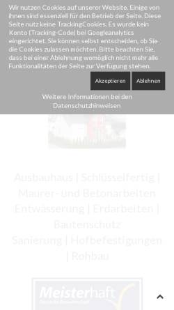 Vorschau der mobilen Webseite www.iglubau.de, IGLU-Massivbau E.+A. Gruler GbR