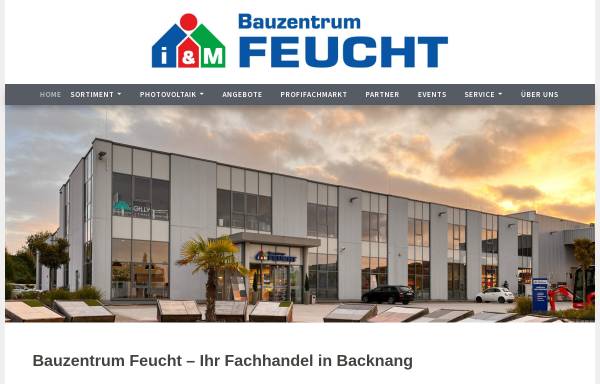 Vorschau von www.feucht-backnang.de, Feucht Baustoffe & Fliesen GmbH
