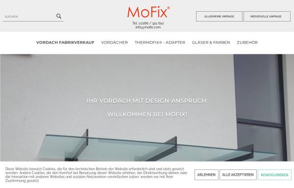 Vorschau von www.edelstahl-shop.de, Mofix Montage- und Handels GmbH