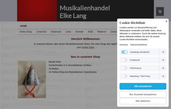 Vorschau von www.musikalien-lang.de, Musikalienhandel Elke Lang
