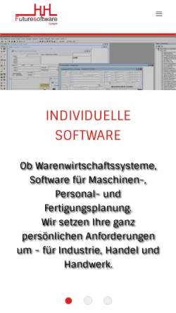 Vorschau der mobilen Webseite www.futuresoftware.de, Futuresoftware GmbH