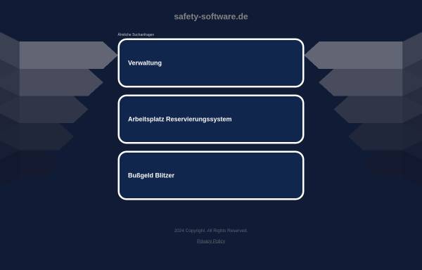 Vorschau von www.safety-software.de, Safety Software GmbH