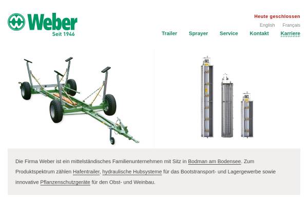 Vorschau von www.weber-bodman.de, Mechanische Werkstätte Weber