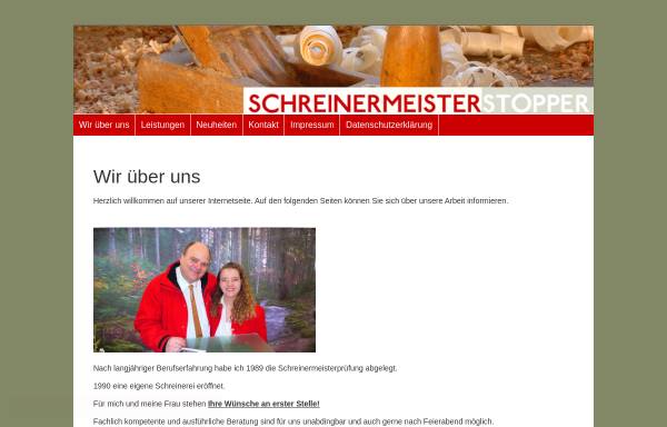 Vorschau von www.meisterstopper.de, Schreinerei und Parkettfachbetrieb B. Stopper