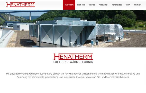 Vorschau von www.henatherm.de, Henatherm Luft- und Wärmetechnik GmbH