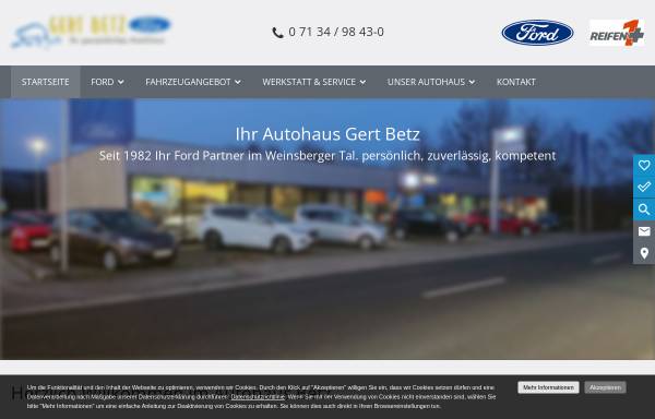 Vorschau von www.autohaus-betz.de, Autohaus Betz in Ellhofen
