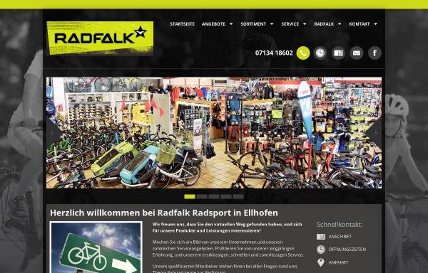 Vorschau von www.radfalk.de, Radfalk Radsport GmbH