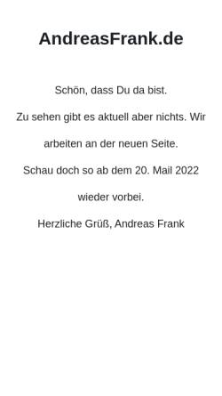Vorschau der mobilen Webseite www.andreasfrank.de, Andreas Frank