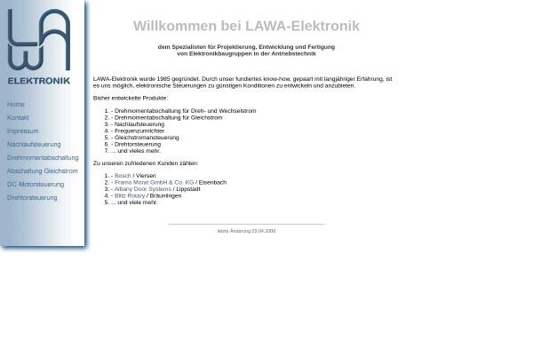 Vorschau von www.lawa-elektronik.com, LAWA-Elektronik