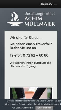 Vorschau der mobilen Webseite www.hecker-muellmaier.de, Beratungsinstitut Hecker & Müllmaier GbR