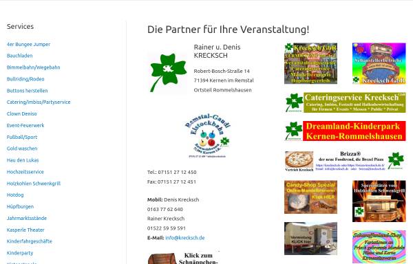 Vorschau von www.krecksch.de, Veranstaltungsservice Krecksch GbR