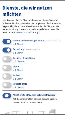 Vorschau der mobilen Webseite www.zeppelinflug.de, Deutsche Zeppelin Reederei GmbH