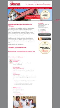 Vorschau der mobilen Webseite www.d-i-e-werkstatt.de, Die Werkstatt - Ökologische Bau- und Dämmtechnik