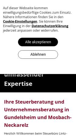 Vorschau der mobilen Webseite www.lintz-bopp-rueger.de, Lintz-Bopp-Rueger