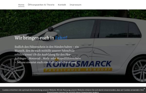 Vorschau von www.fahren.com, Fahrschule von Königsmarck